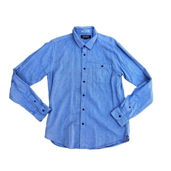 Ezekiel Other - EZEKIEL Button Down Oxford Shirt Men's LARGE Blue Long Sleeve 100% Cotton​​​​​​